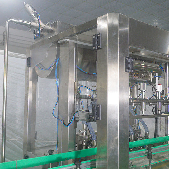 Máquina de enchimento de azeite de oliva de 20L com 4 cabeças de enchimento e 1 cabeçote de tampa