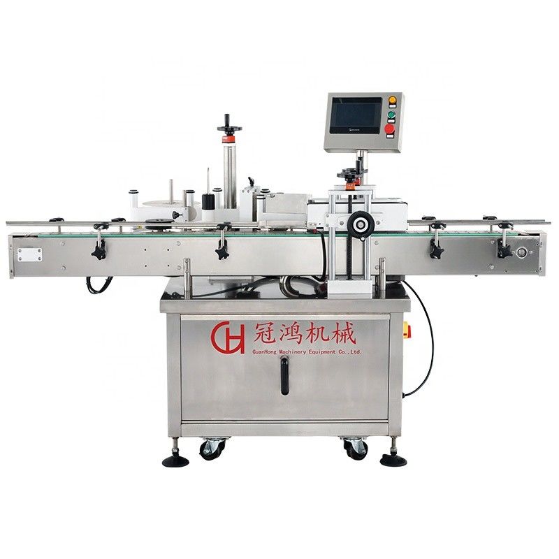 Máquina de rotulagem de garrafas de vinho de molho de soja redonda com diâmetro externo de rótulo de 280 mm
