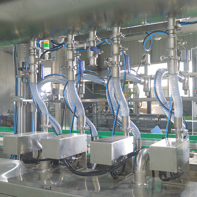 Máquina de enchimento de azeite de oliva de aço inoxidável 304 com vários botijões para linha de engarrafamento popular