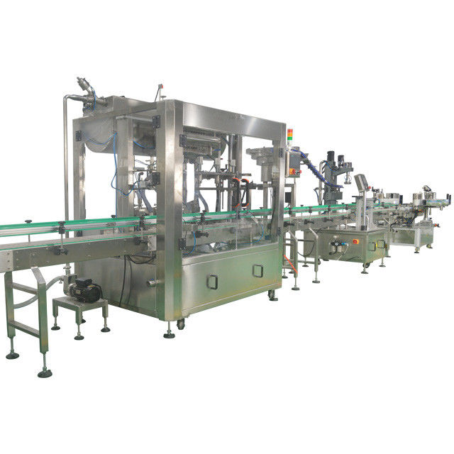 Máquina automática de enchimento de óleo de oliva líquido de 4 cabeças para óleo de girassol