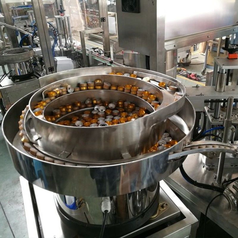 Máquina de classificação de tampas de plástico com capacidade de 150 kg e construção de aço inoxidável 304