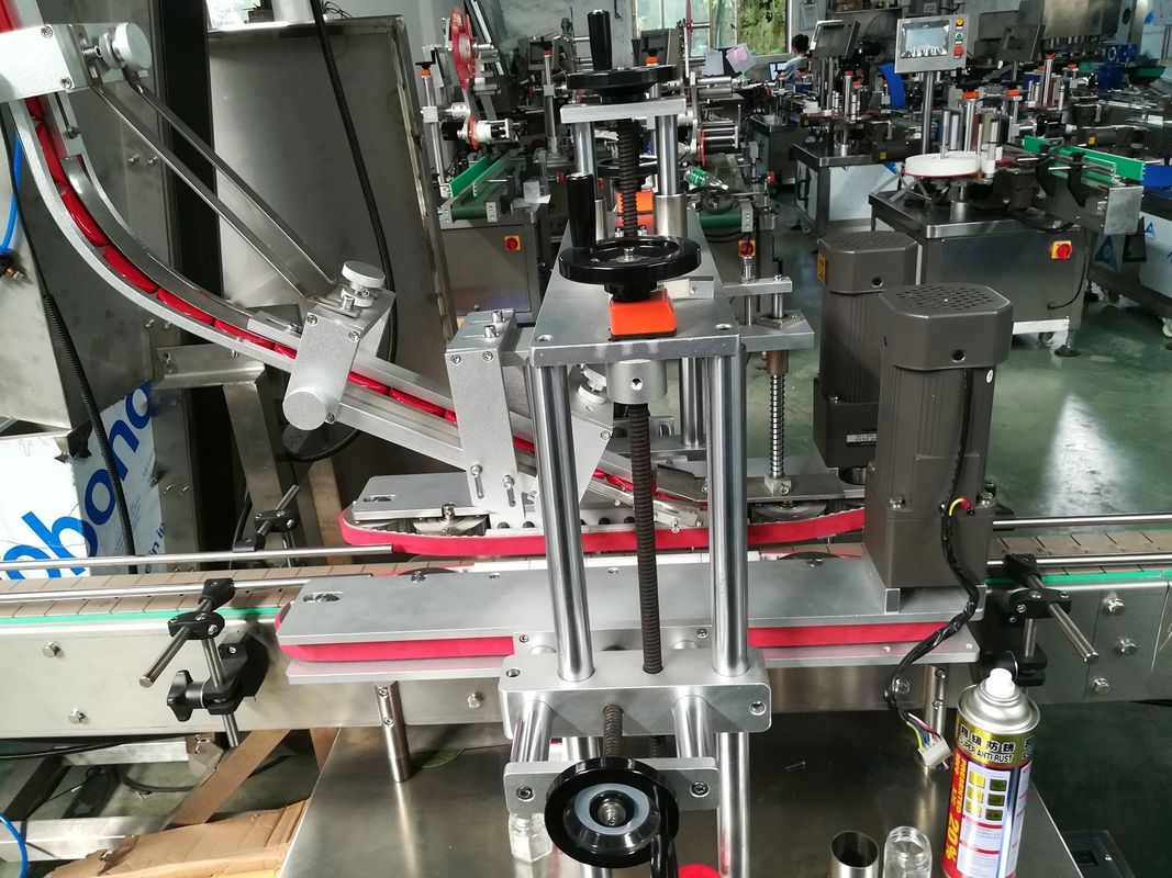 Máquina de revestimento de garrafas de fibras de plástico linear totalmente automática para o esfregão da roda de revestimento