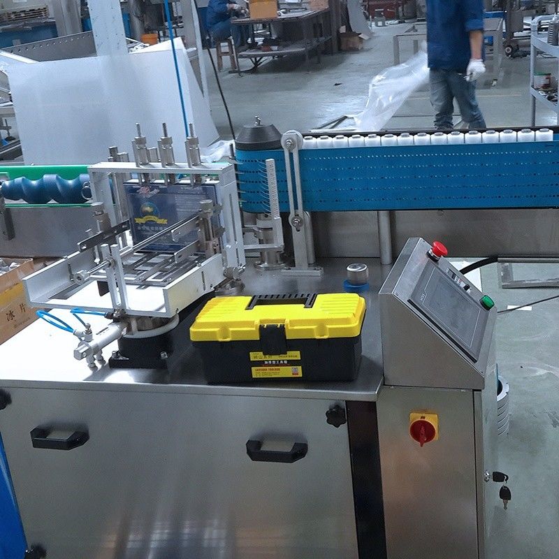 Máquina de rotulagem de pasta totalmente automática para frascos de garrafas redondas