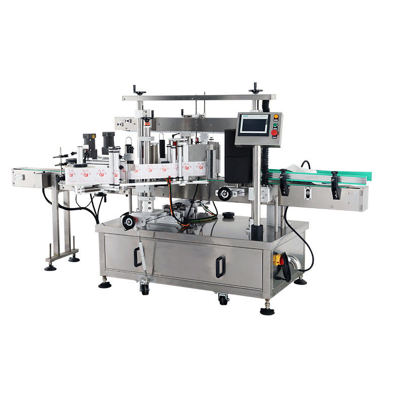 Máquina automática de rotulagem de garrafas com rotulagem de dois lados e tensão AC 220V/50HZ