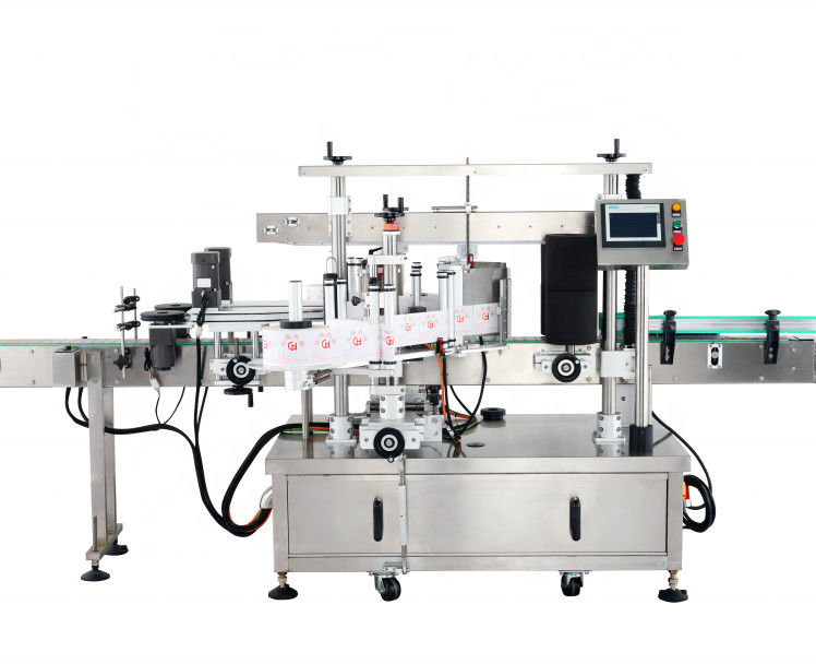 Máquina de rotulagem de garrafas de alimentos com impressora de código de data e vantagem de tampa automática de parafuso