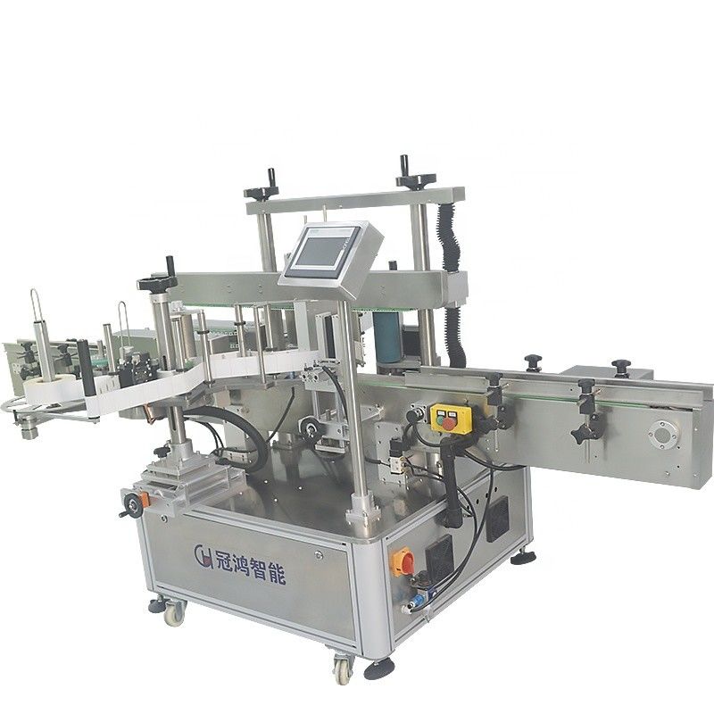 Máquina de rotulagem de garrafas de alimentos com impressora de código de data e vantagem de tampa automática de parafuso