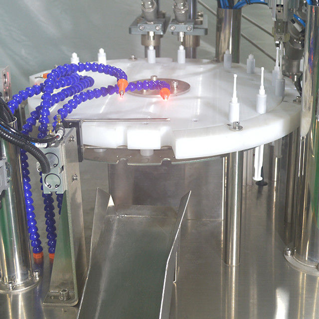 Máquina de enchimento e tampa de parafuso de 2 cabeças pneumática de 10 ml para gel de óleo líquido