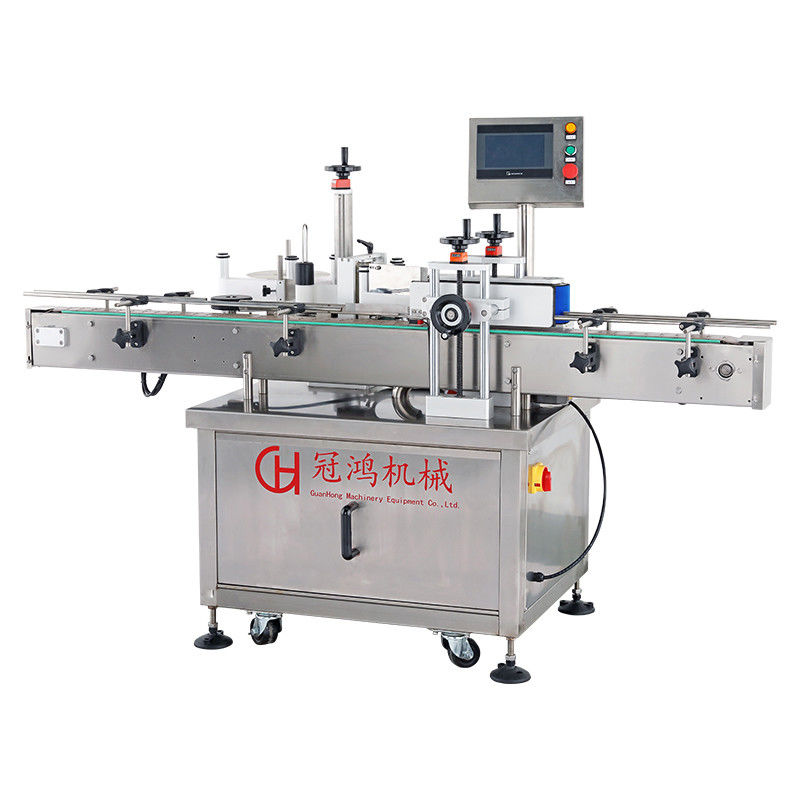1 de componentes principais auto-aderente vertical máquina de rotulagem de garrafas redondas para bebidas