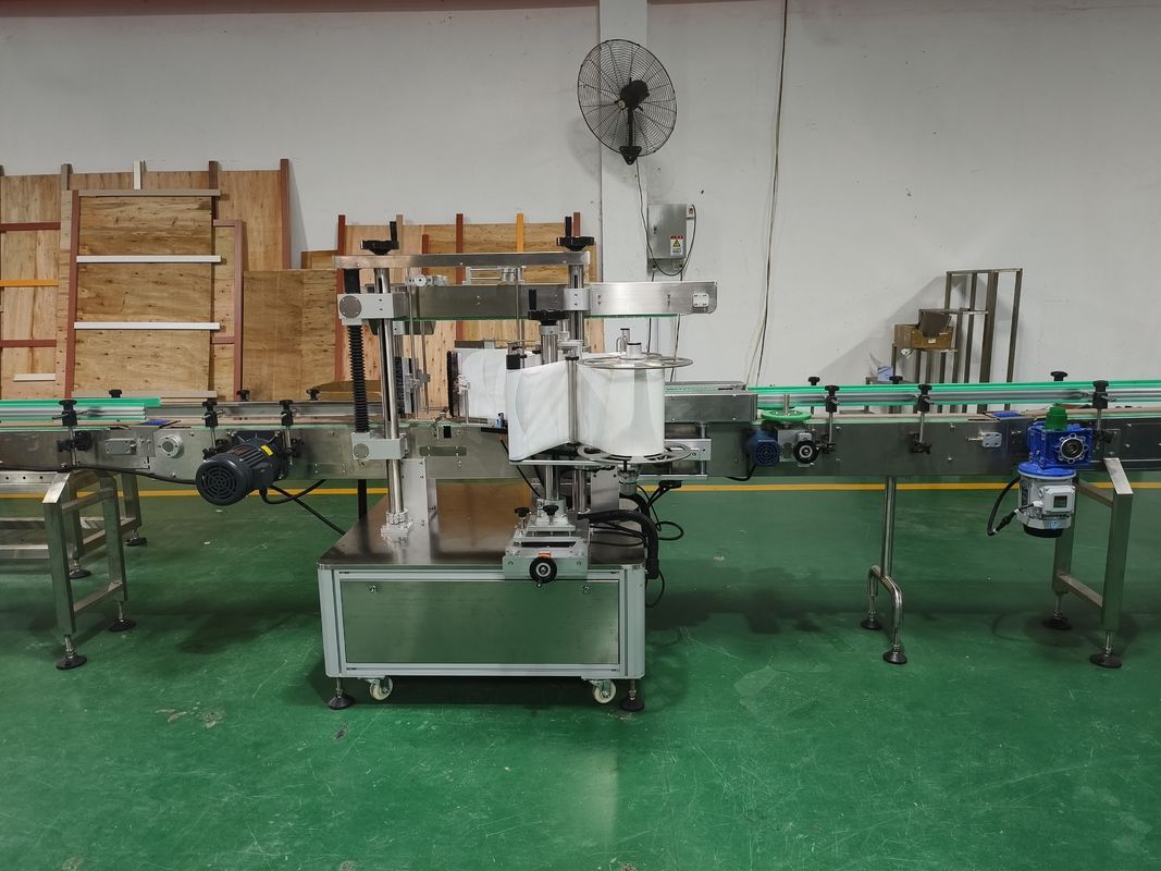 Linha de produção de detergente para roupa de xampu de 25 kW com rotulagem e tampa de lado duplo