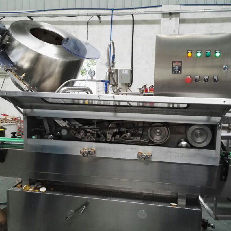 Máquina de vedação de vácuo a vapor totalmente funcional para captador de metal de frutas e molho de chili