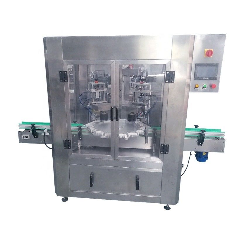Máquina automática de preenchimento de vácuo de cola e vedação de tampa para tamanho de garrafa