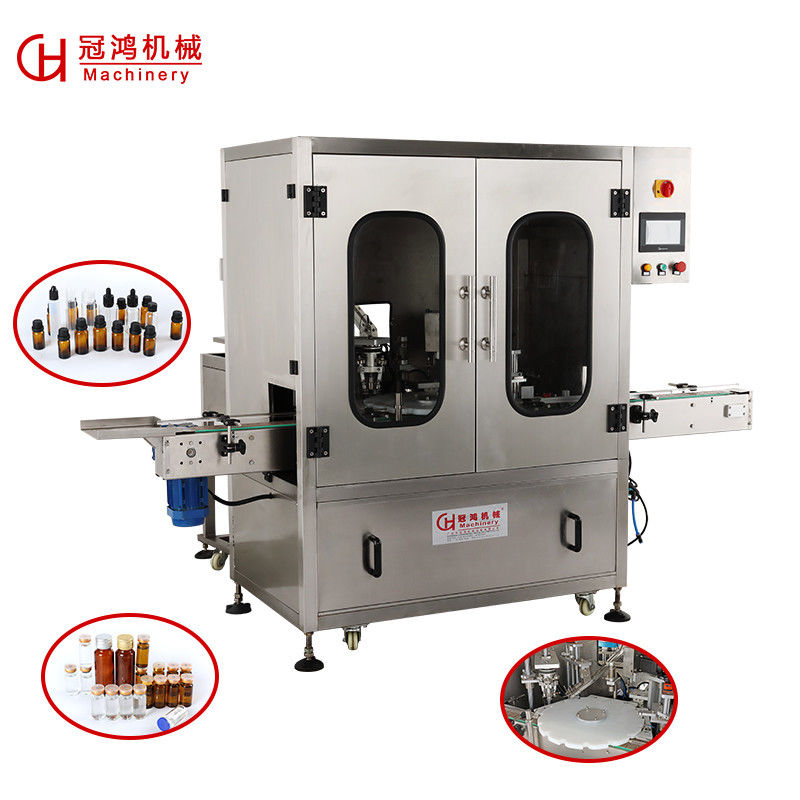 Máquina automática de enchimento e tampa de garrafas líquidas de tipo giratório com 3000*2000*1800mm