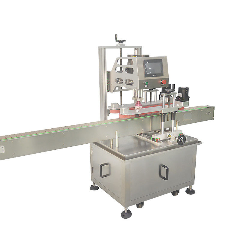 320 KG Máquina rotativa de tampa de parafuso de garrafas de alta automação para material de embalagem metálico