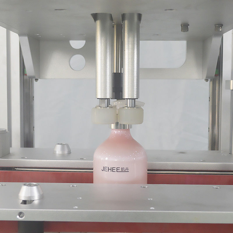 320 KG Máquina rotativa de tampa de parafuso de garrafas de alta automação para material de embalagem metálico