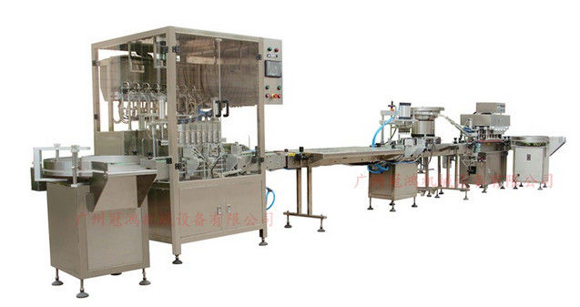 Máquina elétrica de enchimento de garrafas de perfumes, tampa e rotulagem para produção automática