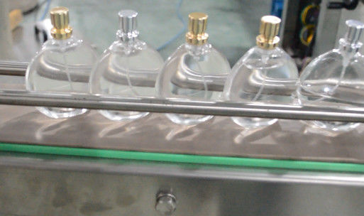 Máquina elétrica de enchimento de garrafas de perfumes, tampa e rotulagem para produção automática