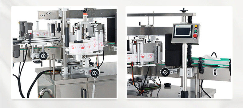 Máquina de rotulagem dupla de alta velocidade para garrafas planas/de forma especial/quadradas/redondas