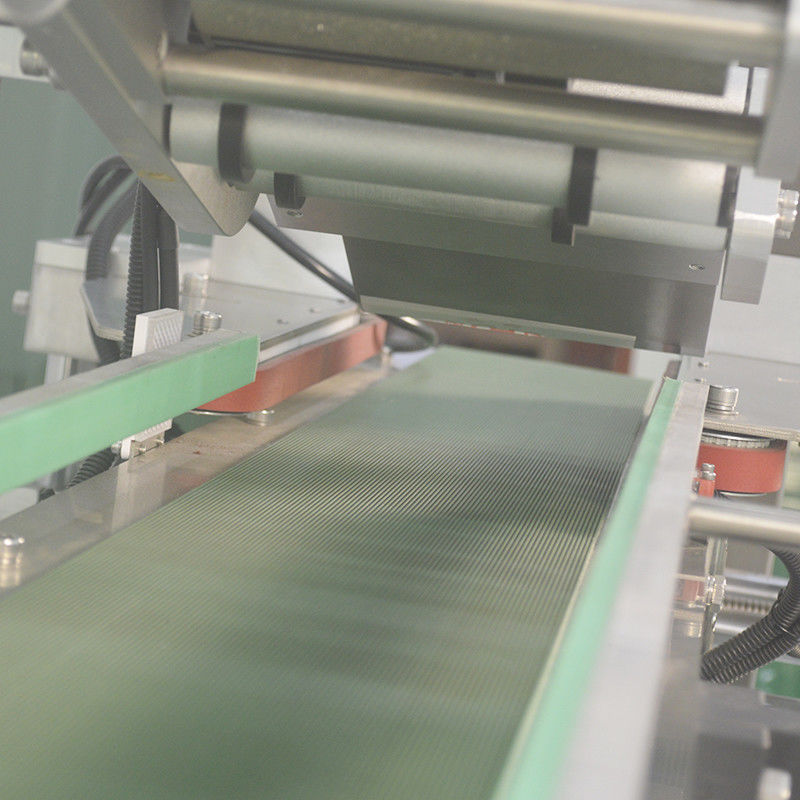 Máquina de rotulagem de superfície plana de alta produtividade com ecrã táctil PLC de controlo de programa