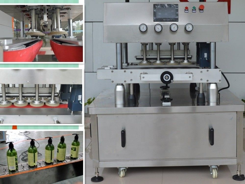Máquina automática de tampa de garrafas para animais de estimação de alta velocidade para materiais de embalagem de papel e muito mais