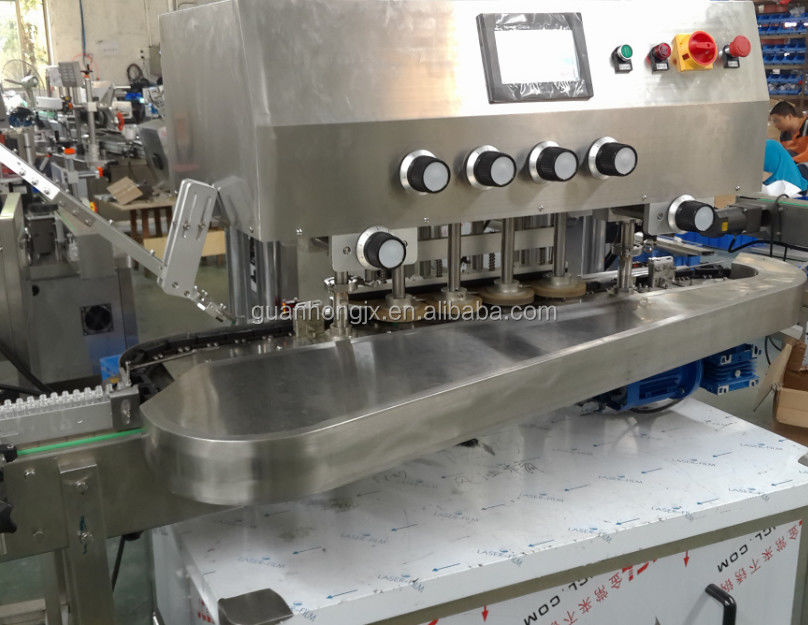 Máquina automática de tampa de garrafas para animais de estimação de alta velocidade para materiais de embalagem de papel e muito mais