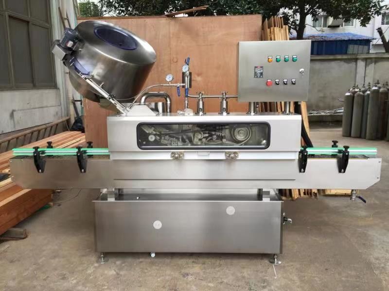 Inspecção por vídeo fornecida Máquina automática de tampa de vácuo de vapor para garrafas de vidro