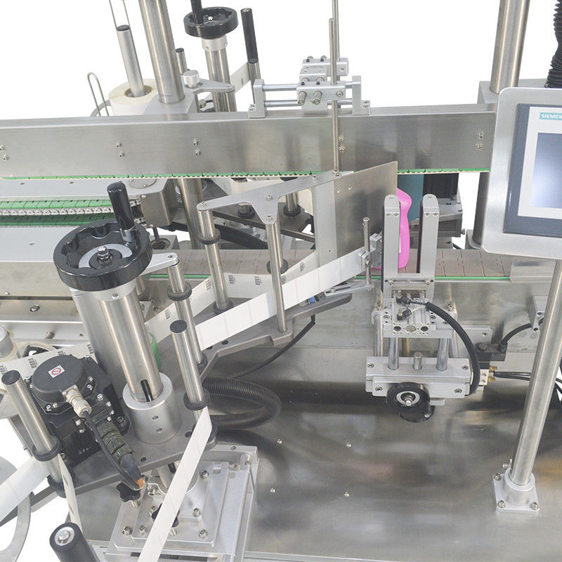 Máquina automática de rotulagem de garrafas planas de aço inoxidável 304 para garrafas redondas quadradas para animais de estimação