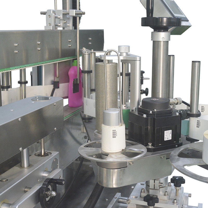 Máquina automática de rotulagem de garrafas planas de aço inoxidável 304 para garrafas redondas quadradas para animais de estimação