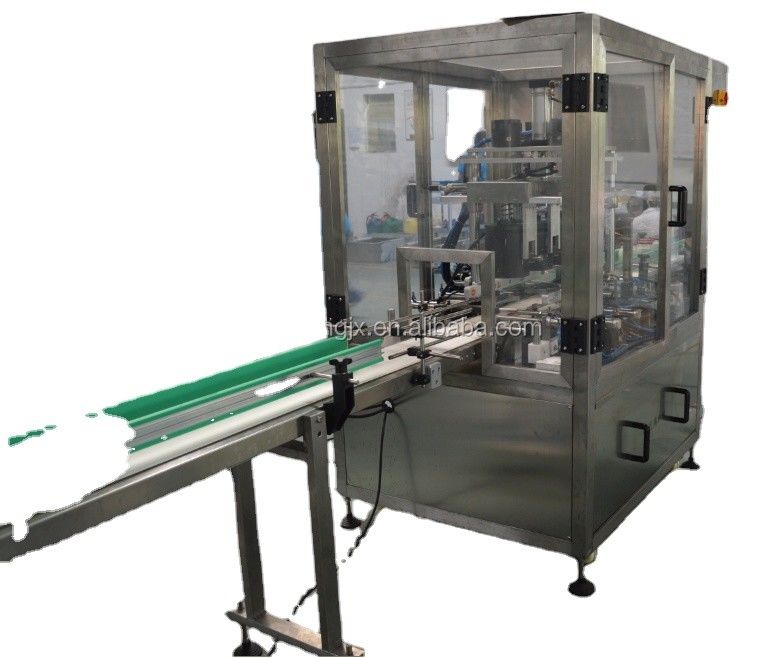 Embalagem de plástico Máquina de fecho automático de vácuo de alta velocidade para frascos de vidro de 6 cabeças