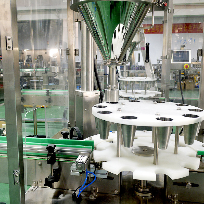 320 KG Core Components PLC Powder Bottle Filling Equipment para produção automática