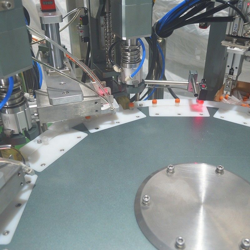Máquina de rotulagem de enchimento líquido de tubos de reagentes de tipo Chuck com capacidade de 800 kg