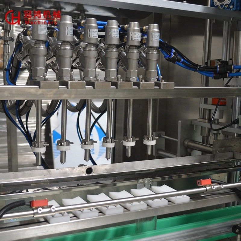 0.6-0.8MPa Máquina de vedação de tampa de recheio de garrafas de vinho sob pressão atmosférica com erro de recheio de ±1%