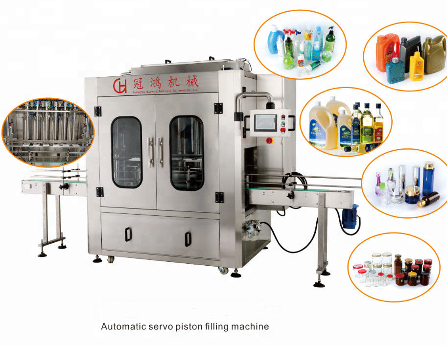 Máquina automática de enchimento por pistão a quente de 4 cabeças para enchimento por programa de controlo de gel/cera capilar