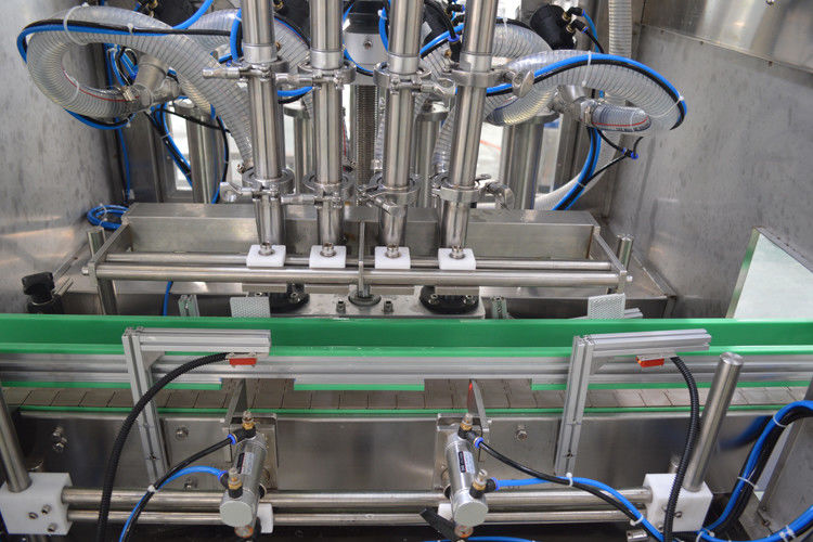 Máquina automática de enchimento por pistão a quente de 4 cabeças para enchimento por programa de controlo de gel/cera capilar
