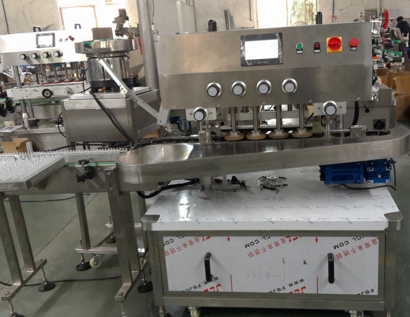 Máquina de fecho de garrafas de vidro de pequena capacidade para óleos essenciais e óleos medicamentosos