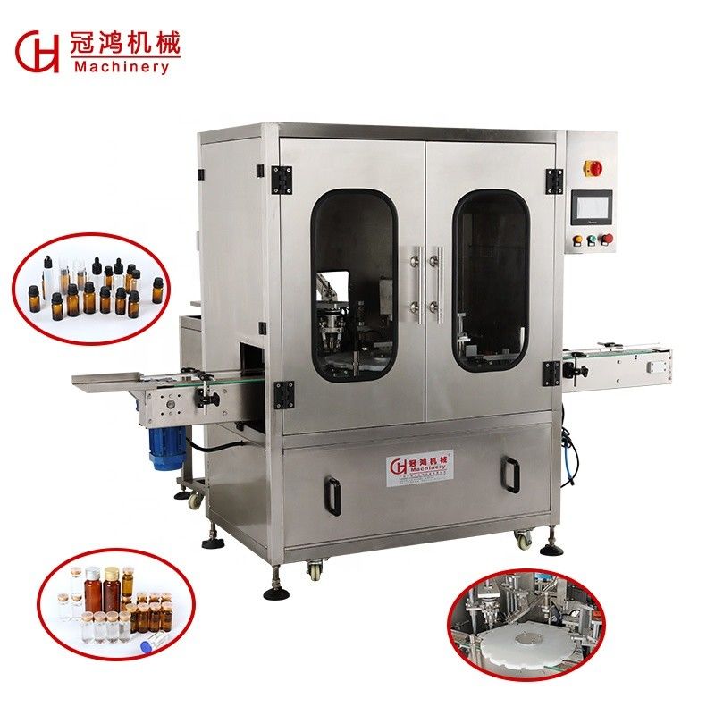 2000*1800*2300mm Máquina automática de enchimento e tampa de garrafas para óleo essencial/pólvora