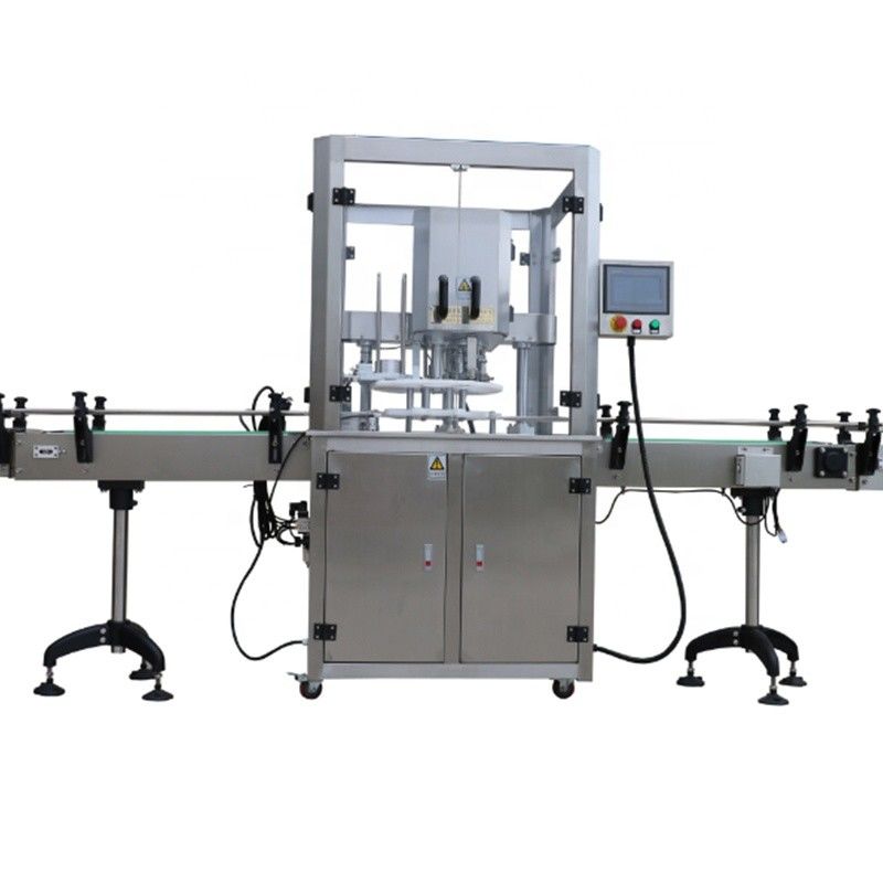 Função de vedação do tampão do tampão Máquina automática de fecho de frasco de vidro a vácuo com 1 cabeça