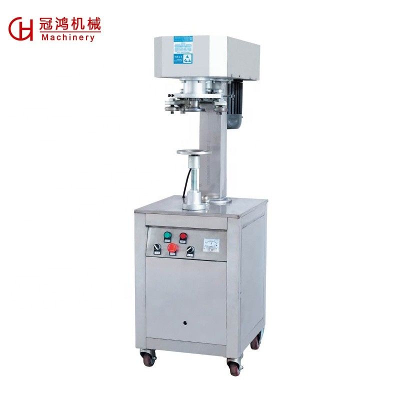 Máquina de tapa de tampa de alumínio para garrafas de 50 kg de capacidade e 50-126 mm de diâmetro
