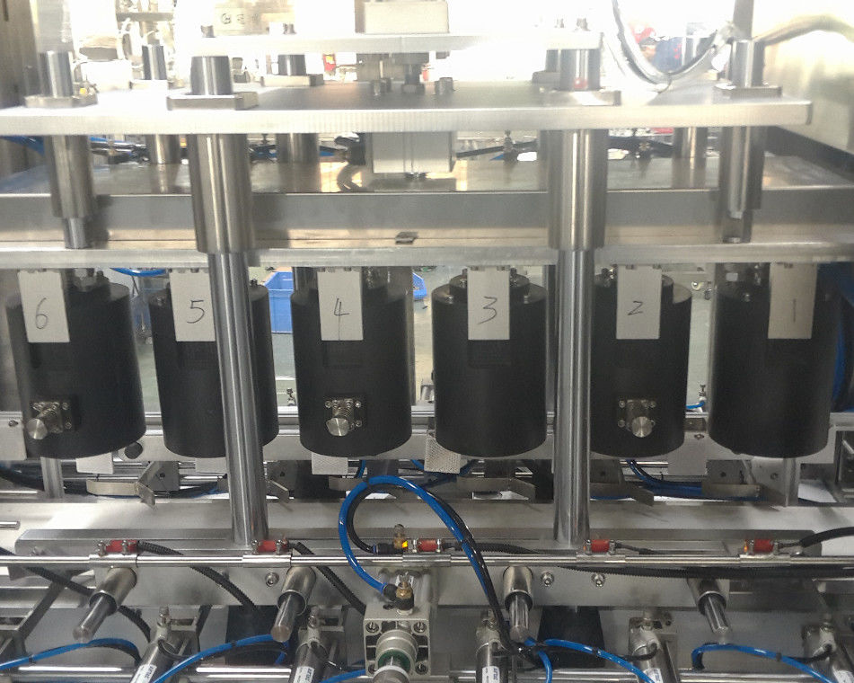 Máquina de revestimento de garrafas por cabo transportador de tipo servo a motor com pressão de 0,6-0,8 MPa