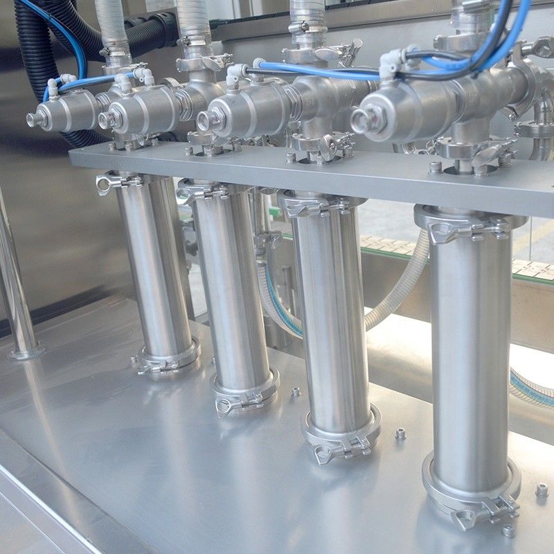 Máquina de enchimento de óleo lubrificante e xampu líquido com dupla cabeça de rastreamento