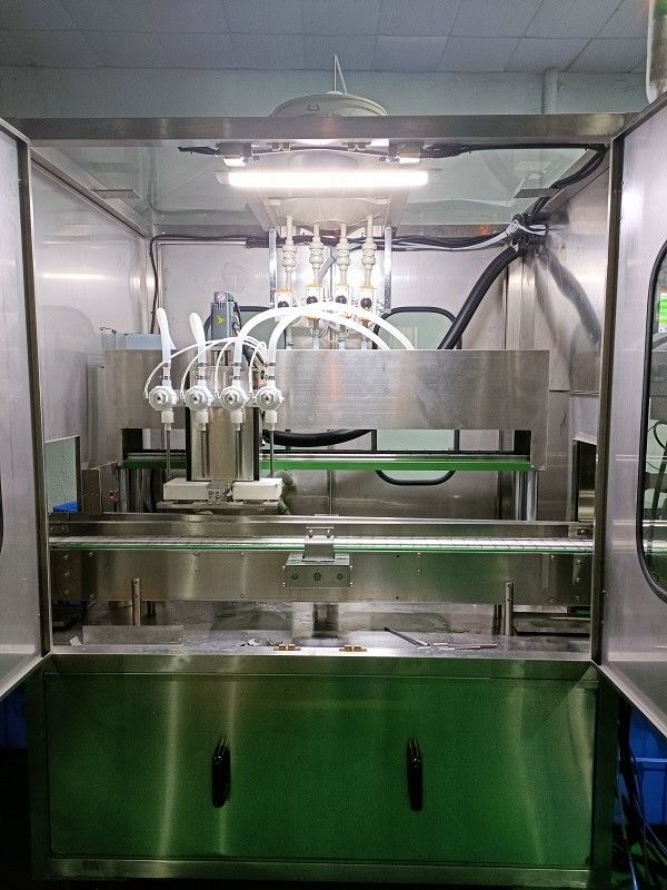 4 cabeças Servo pistão máquina de enchimento para linha de produção automática de ácido sulfúrico